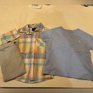 Polo by Ralph Lauren Light Blue Tee + Andy & Evan Set